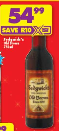 Sedgwick's Old Brown 750ml
