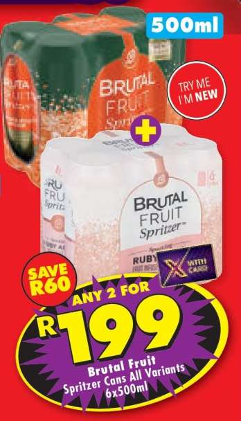 Brutal Fruit Spritzer Cans All Variants 6x500ml