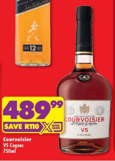 COURVOISIER VS COGNAC 750ML