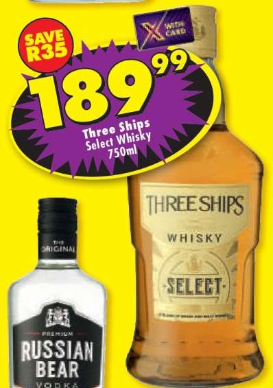 Three Ships Select Whisky 750ml