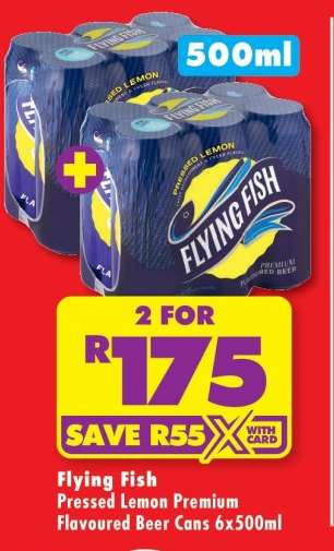 Flying Fish Pressed Lemon Premium Flavoured Beer Cans 6x500ml