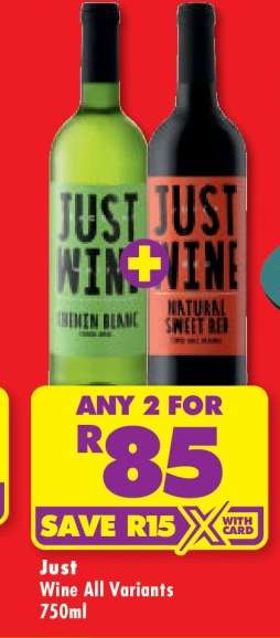 Just Wine All Variants 750ml