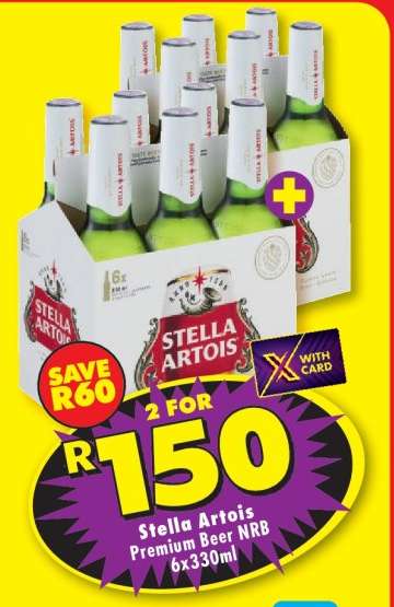 Stella Artois Premium Beer NRB 6x330ml