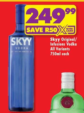 Skyy Original/Infusions Vodka