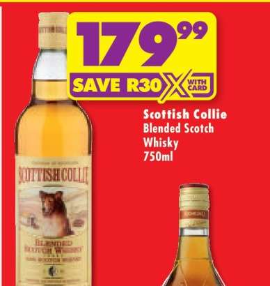 SCOTTISH COLLIE BLENDED SCOTCH WHISKY 750ml