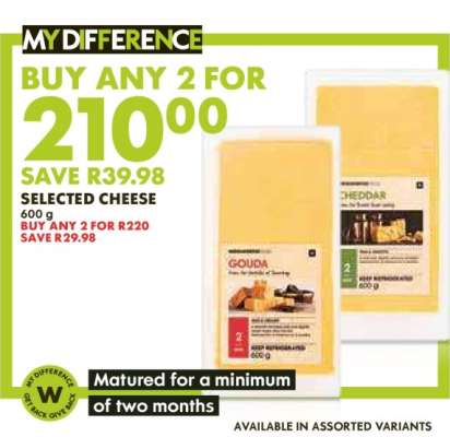 Selected Cheese