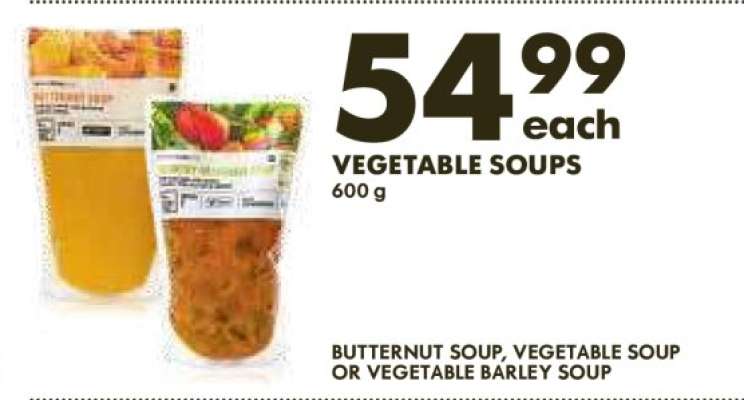 VEGETABLE SOUPS