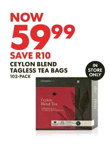 Ceylon Blend Tagless Tea Bags