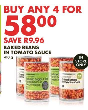 Baked Beans in Tomato Sauce