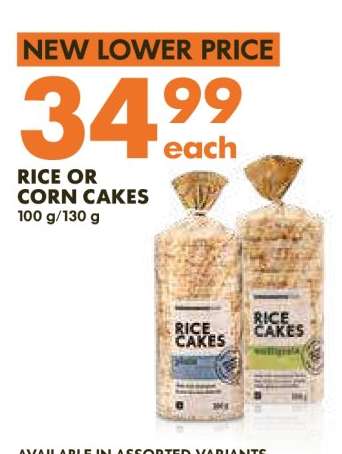 Rice or Corn Cakes