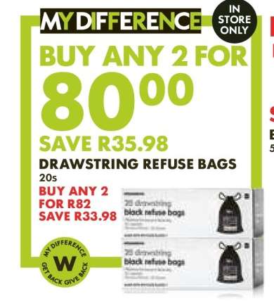 DRAWSTRING REFUSE BAGS