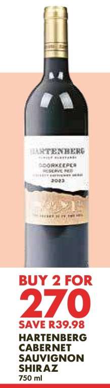 Hartenberg Cabernet Sauvignon Shiraz
