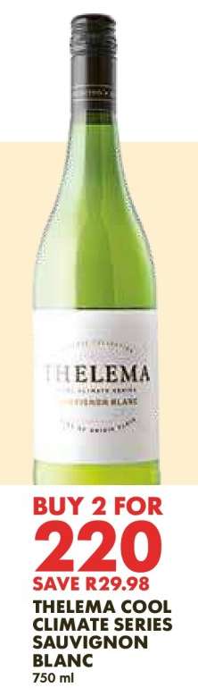 THELEMA COOL CLIMATE SERIES SAUVIGNON BLANC