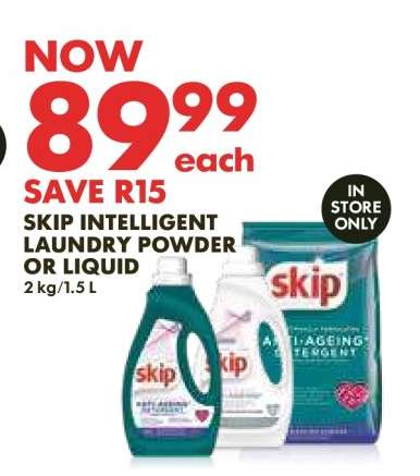 Skip Intelligent Laundry Powder or Liquid