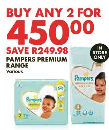 Pampers Premium Range
