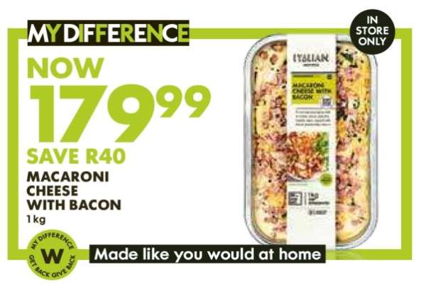 Macaroni Cheese with Bacon