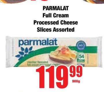 PARMALAT Full Cream Processed Cheese Slices Assorted