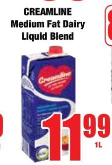 CREAMLINE Medium Fat Dairy Liquid Blend