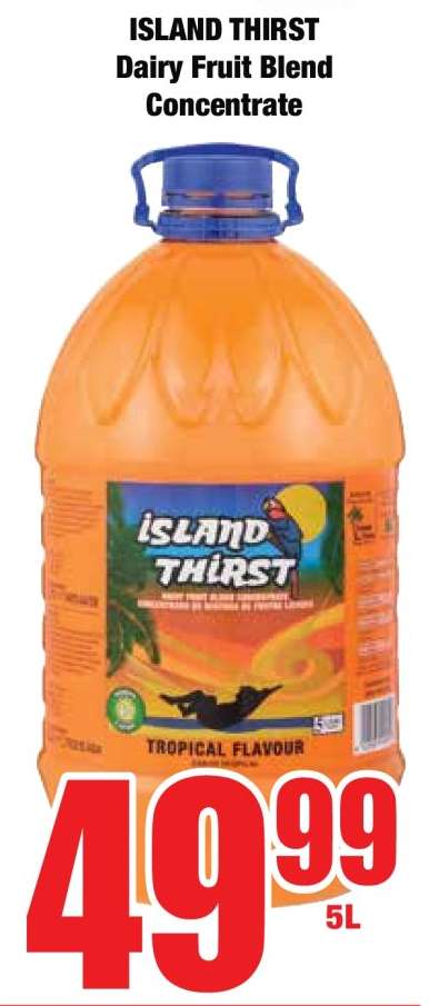 ISLAND THIRST Dairy Fruit Blend Concentrate