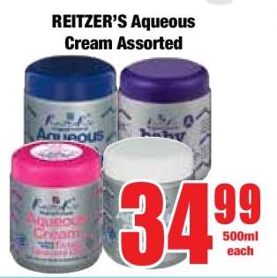 REITZER’S Aqueous Cream Assorted