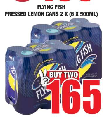 FLYING FISH Pressed Lemon Cans 2 x (6 x 500ml)