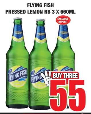 FLYING FISH Pressed Lemon RB 3 x 660ml