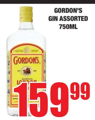 GORDON’S Gin Assorted 750ml