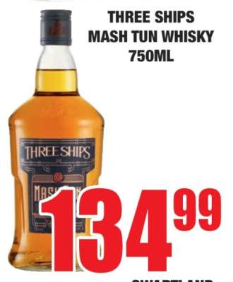 THREE SHIPS Mash Tun Whisky 750ml