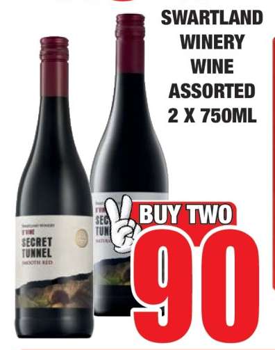 SWARTLAND WINERY WINE ASSORTED 2 X 750ML