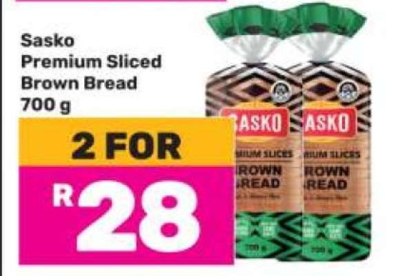 Sasko Premium Sliced Brown Bread 700 g