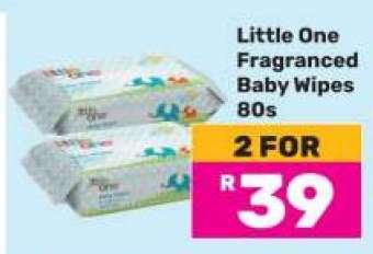 Little One Fragranced Baby Wipes-80s