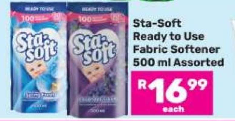 Sta-Soft Ready to Use Fabric Softener 500 ml Assorted