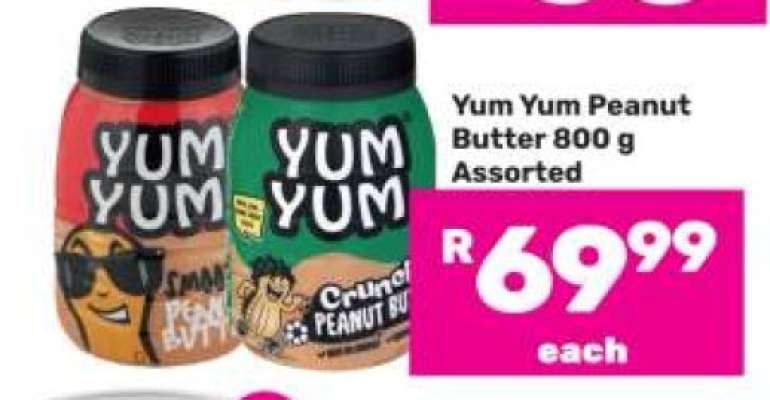 Yum Yum Peanut Butter 800 g Assorted