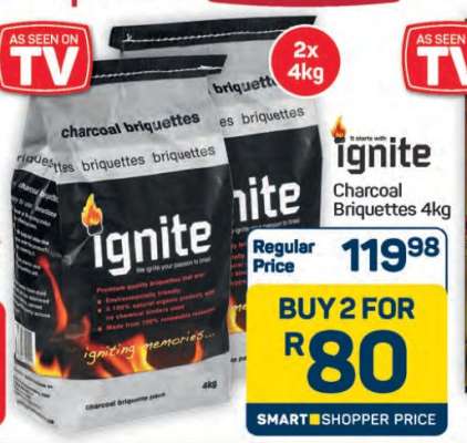 Ignite Charcoal Briquettes 4kg