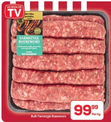 Bulk Farmstyle Boerewors