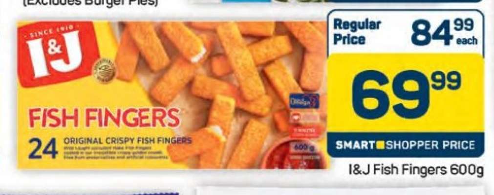 I&J Fish Fingers 600g