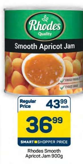Rhodes Smooth Apricot Jam-900g