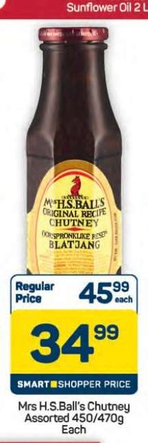 Mrs H.S.Ball's Chutney Assorted 450/470g
