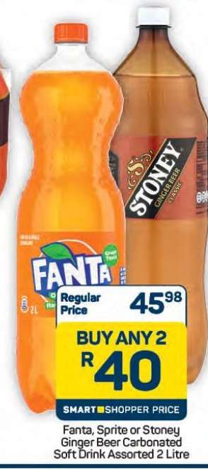 Fanta, Sprite or Stoney Ginger Beer