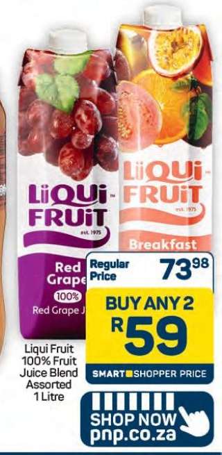 LIQUI-FRUIT 100% Fruit Juice Blend Assorted