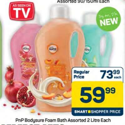 PnP Bodysure Foam Bath Assorted