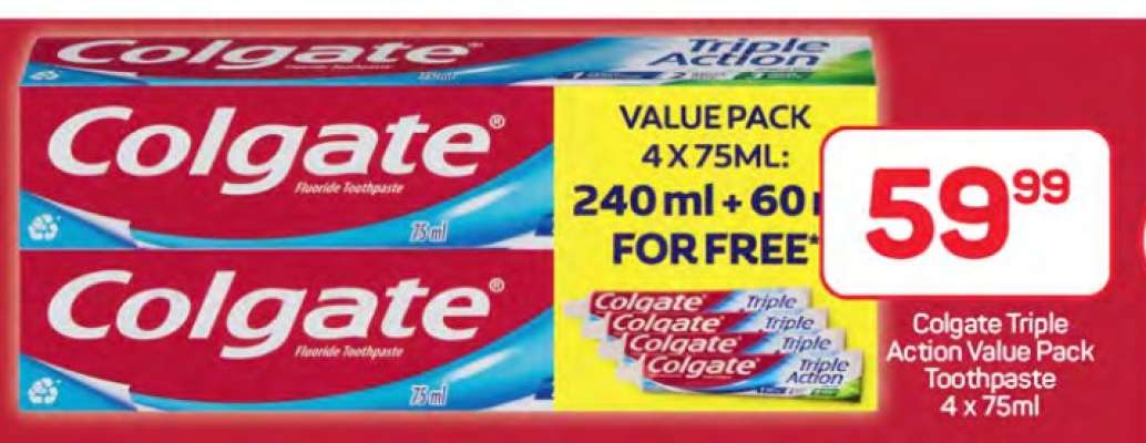 Colgate Triple Action Value Pack Toothpaste