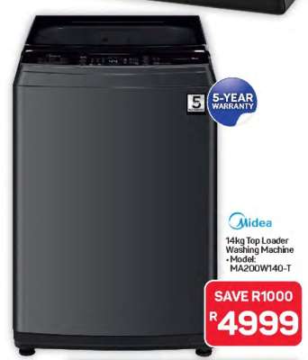 Midea 14kg Top Loader Washing Machine