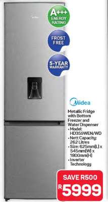 Midea Metallic Fridge
