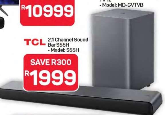 TCL 2.1 Channel Sound Bar S55H