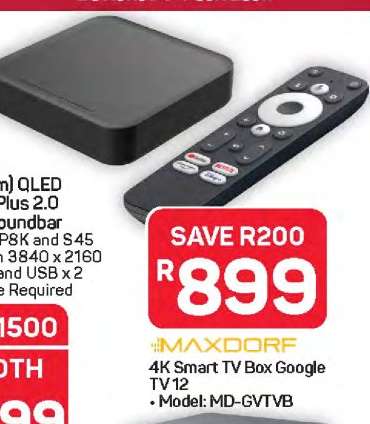MAXDORF 4K Smart TV Box Google TV 12
