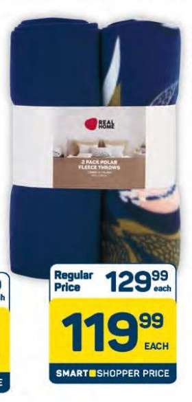 2 Pack Polar Fleece Throws