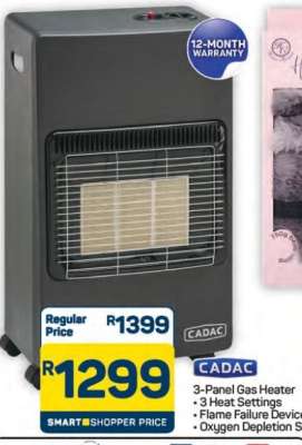 CADAC 3-Panel Gas Heater