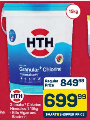 HTH Granular+ Chlorine Mineralsoft 15kg