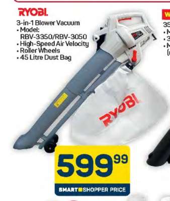 RYOBI 3-in-1 Blower Vacuum